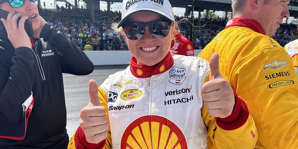 Penske's Caitlyn Brown becomes first female crew member to win Indy 500