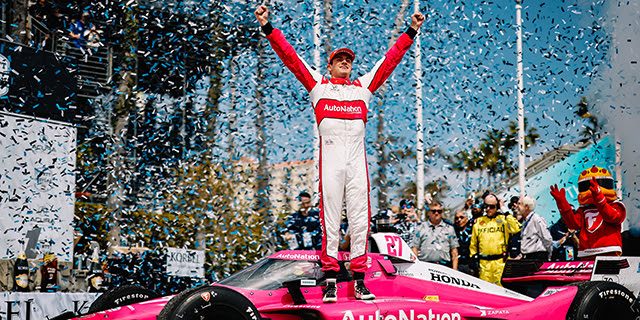 Kyle Kirkwood Drives to First Career Victory at Long Beach