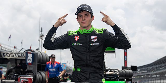 Matteo Nannini Holds Off Foster at IMS for First Career Victory